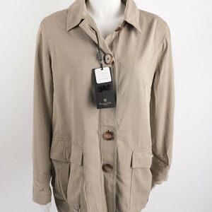 Massimo Dutti Womens Safari Jacket Sz US 10 EU 42